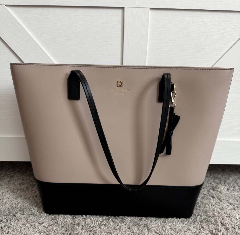 Kate Spade Wright Place Karla Tassel Colorblock Leather Tote Bag